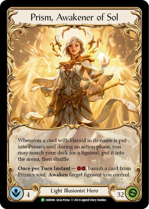 Prism, Awakener of Sol - HER086 — Flesh and Blood: Promo Cards card