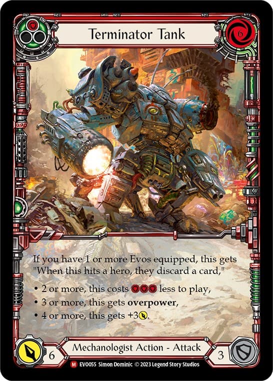 Terminator Tank (Extended Art) — Bright Lights card