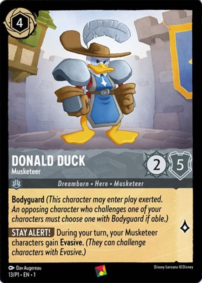 Donald Duck - Musketeer — Disney Lorcana Promo Cards card