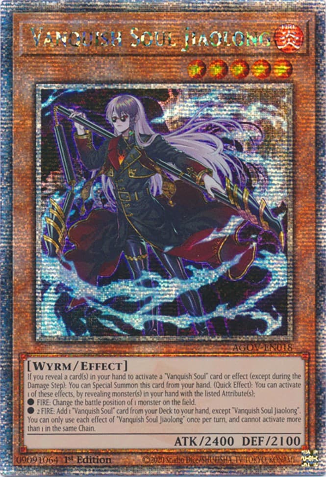 Vanquish Soul Jiaolong (Quarter Century Secret Rare) — Age of Overlord card