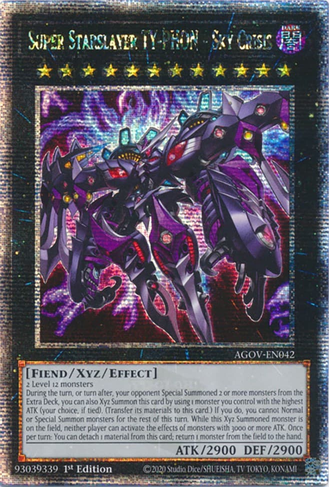 Super Starslayer TY-PHON - Sky Crisis (Quarter Century Secret Rare) — Age of Overlord card