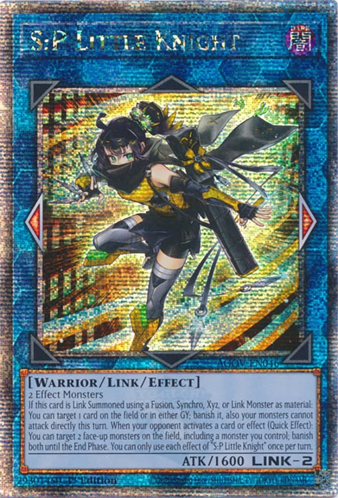 S:P Little Knight (Quarter Century Secret Rare) — Age of Overlord card