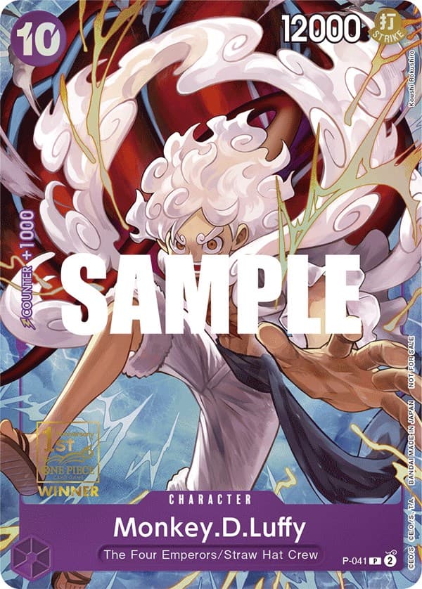 Monkey.D.Luffy (041) (1st Anniversary Tournament) — One Piece Promotion Cards card