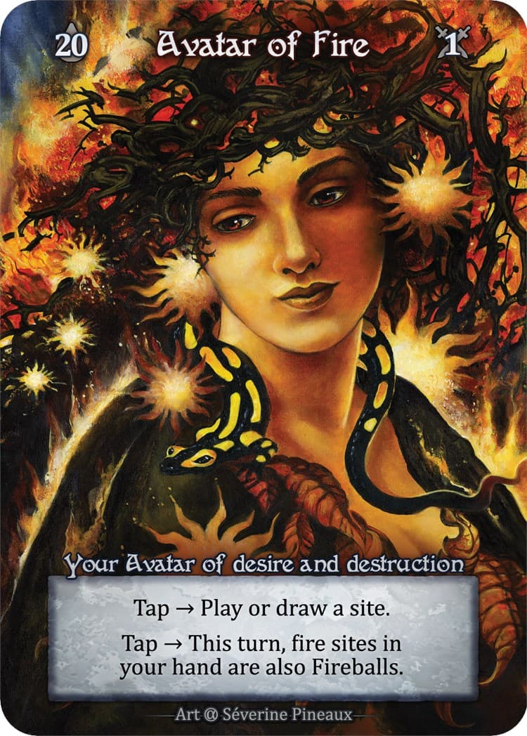 Avatar of Fire (Preconstructed Deck) — Alpha card