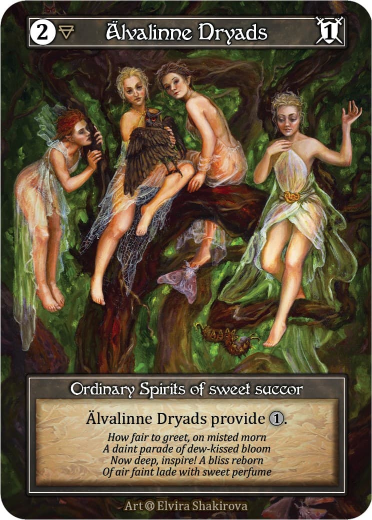 Alvalinne Dryads (Foil) — Alpha card