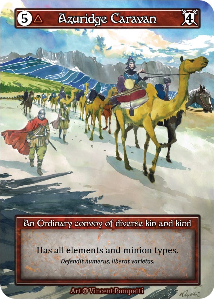 Azuridge Caravan (Foil) — Alpha card