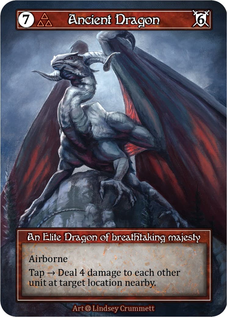 Ancient Dragon (Foil) — Alpha card