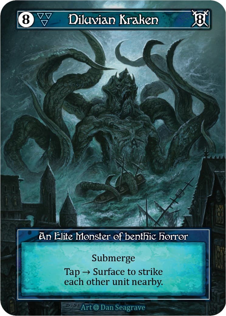 Diluvian Kraken (Foil) — Alpha card