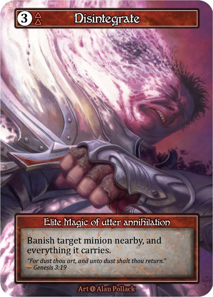 Disintegrate (Foil) — Alpha card
