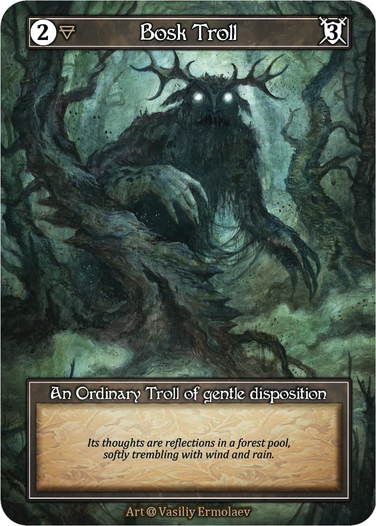 Bosk Troll (Foil) — Alpha card