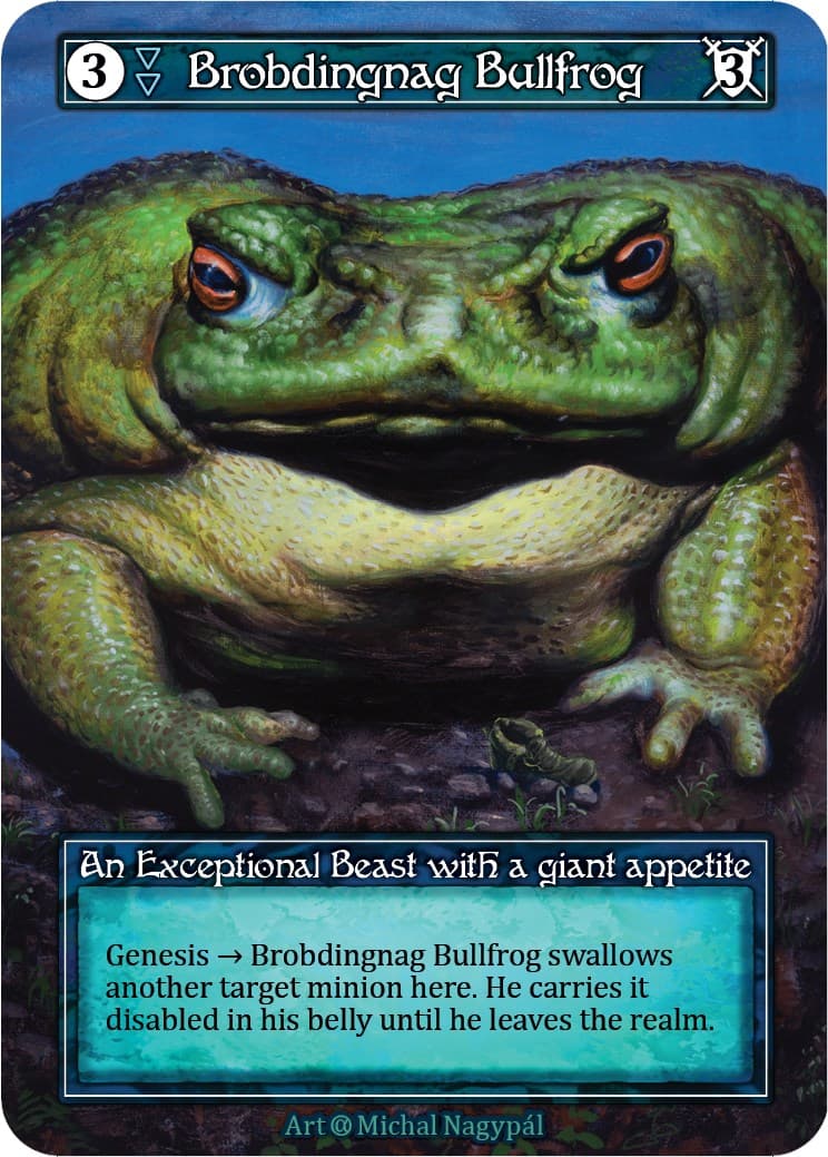 Brobdingnag Bullfrog (Foil) — Alpha card