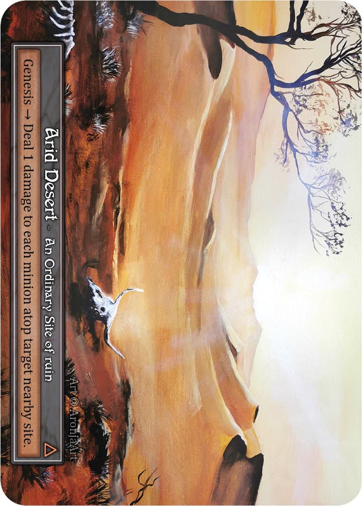 Arid Desert (Foil) — Alpha card