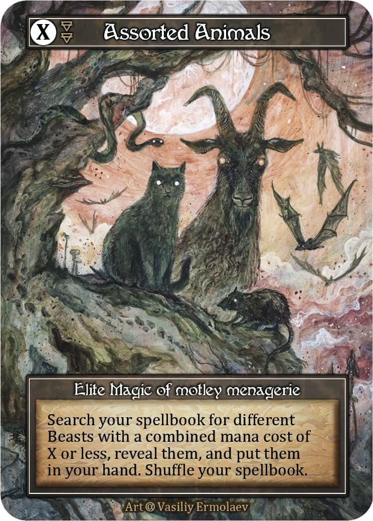 Assorted Animals (Foil) — Alpha card