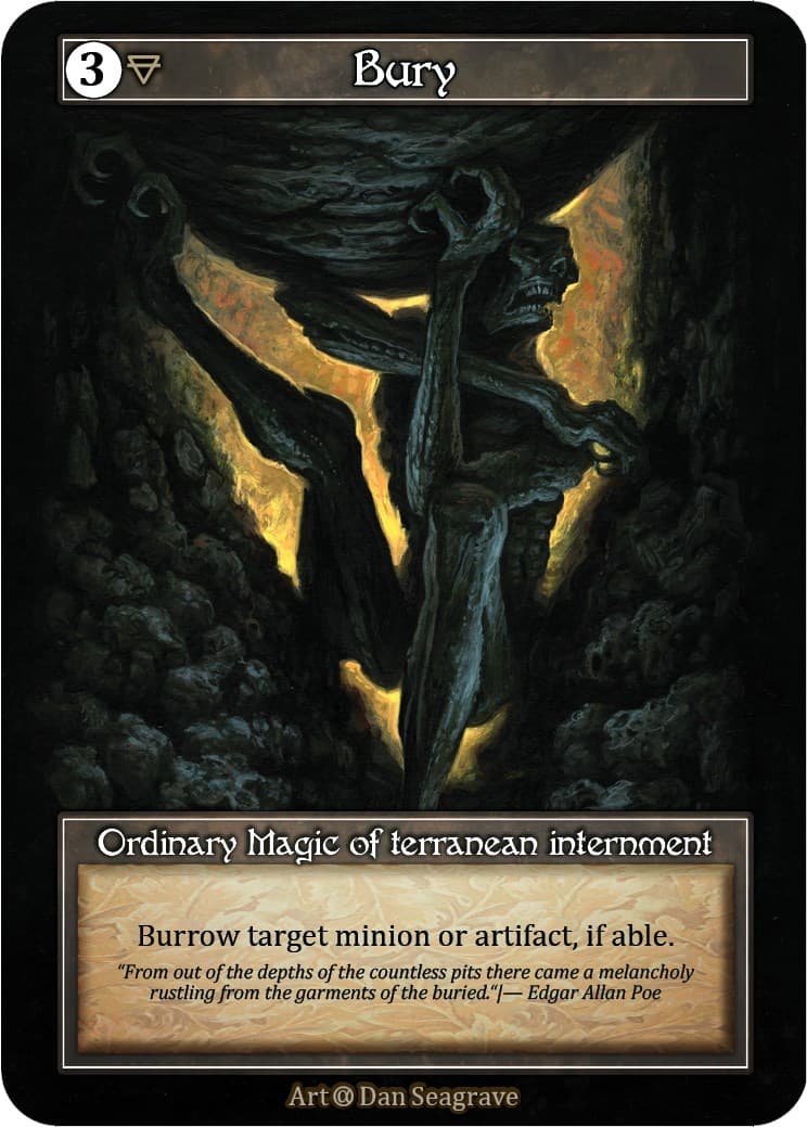 Bury (Foil) — Alpha card