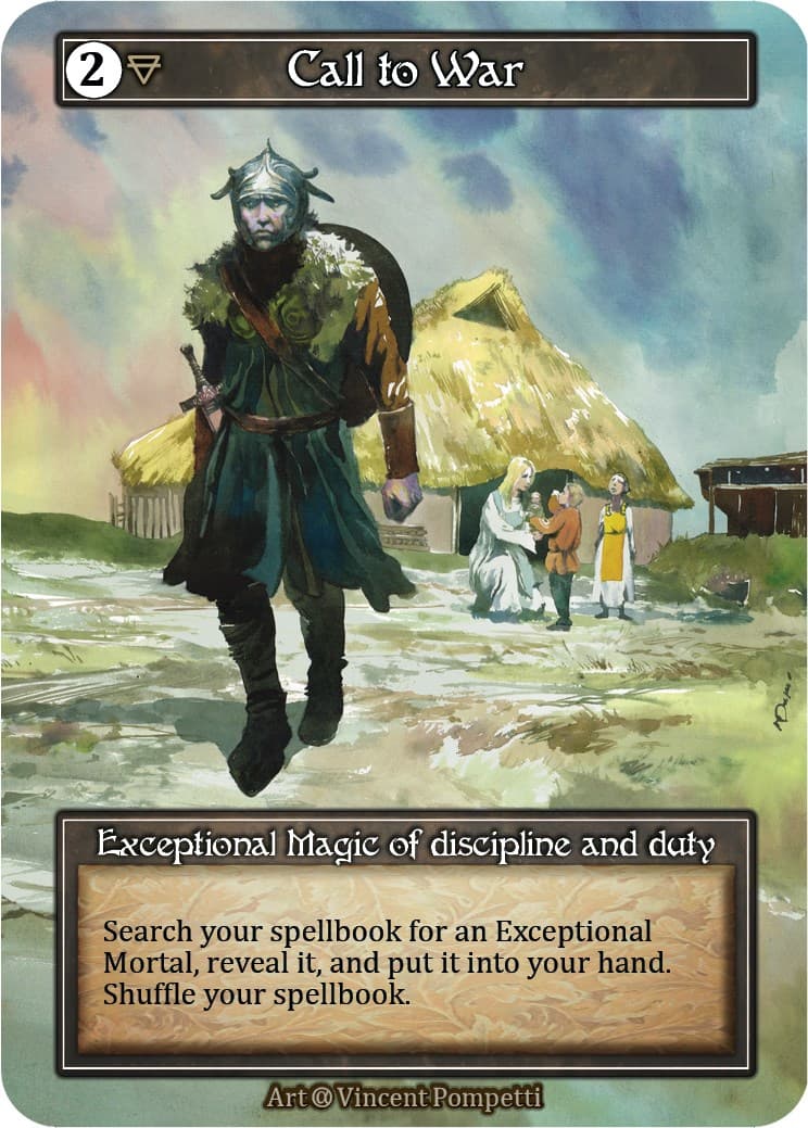 Call to War (Foil) — Alpha card