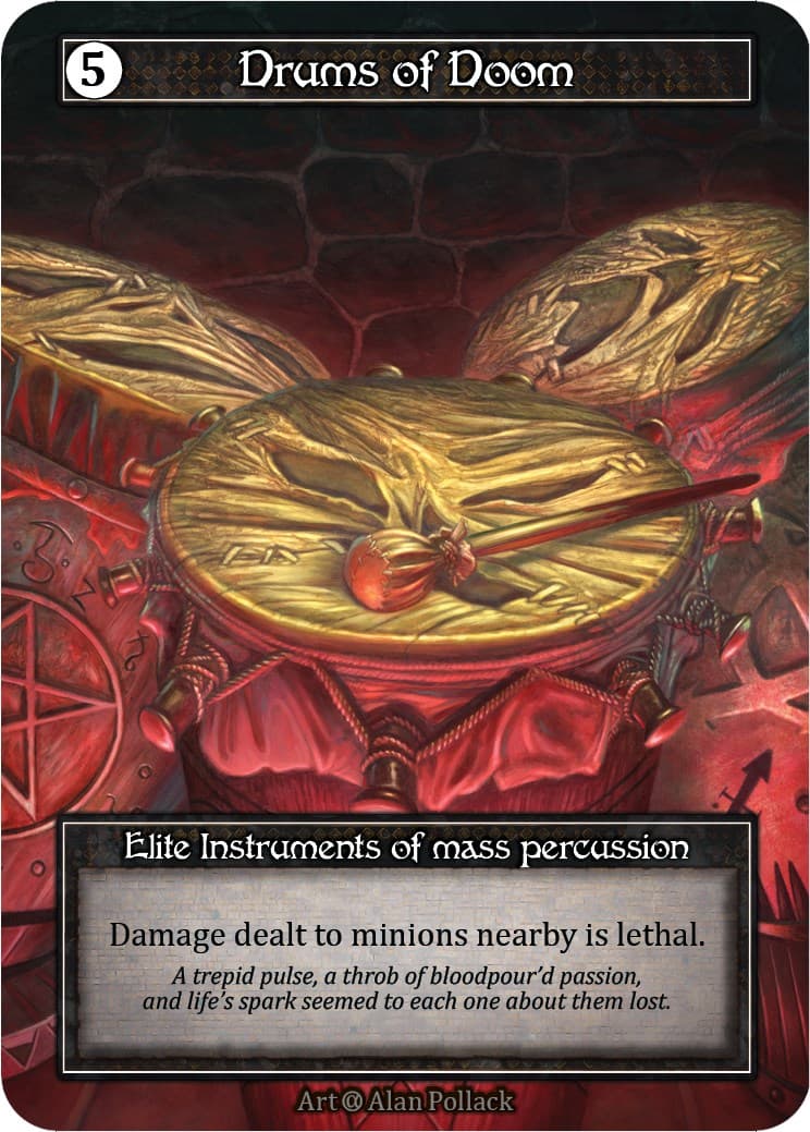 Drums of Doom (Foil) — Alpha card