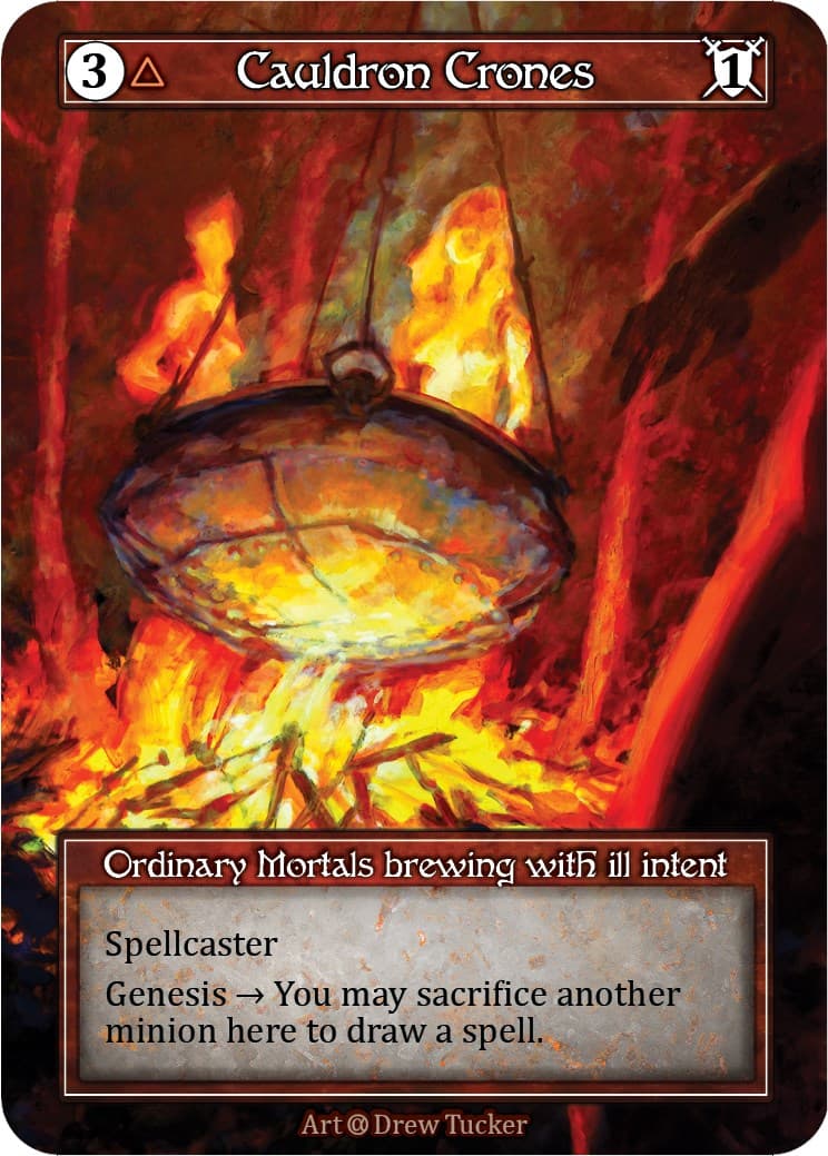 Cauldron Crones (Foil) — Alpha card
