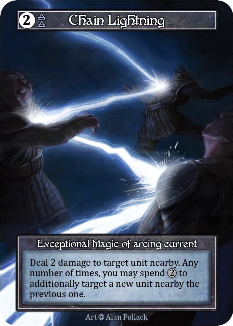Chain Lightning (Foil) — Alpha card