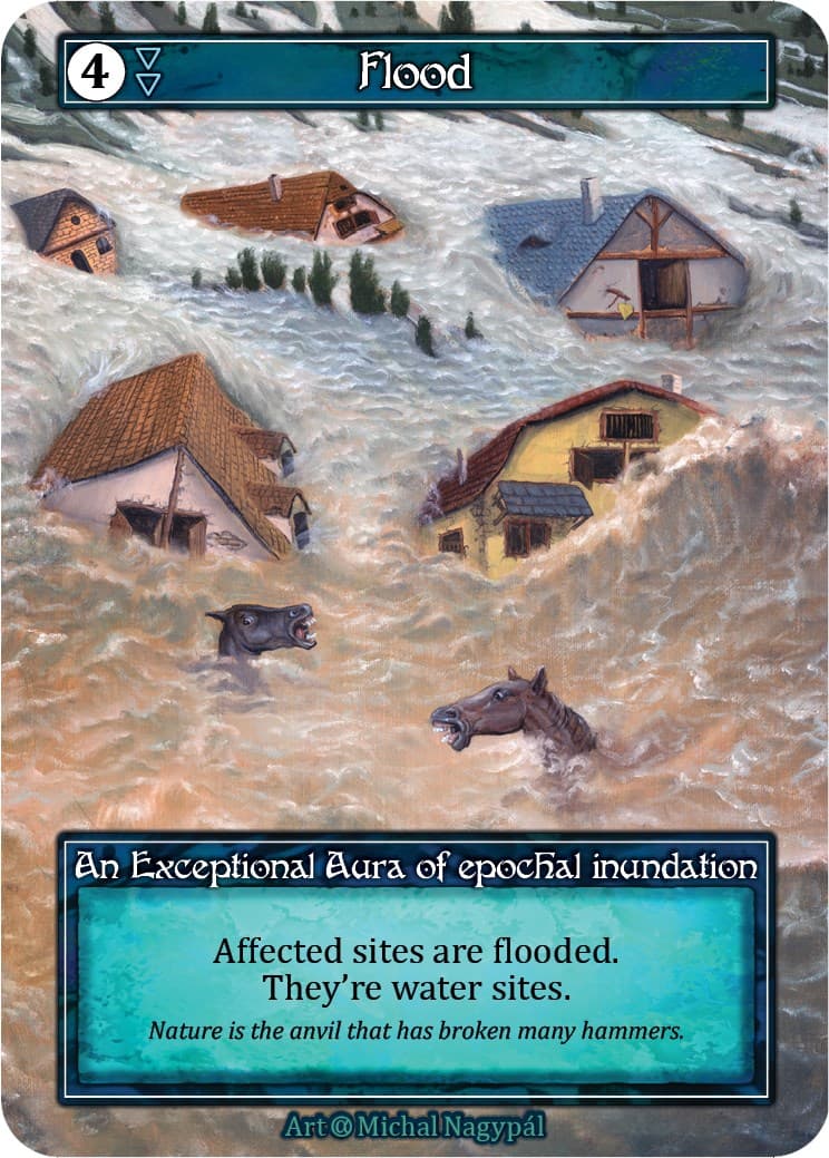 Flood (Foil) — Alpha card