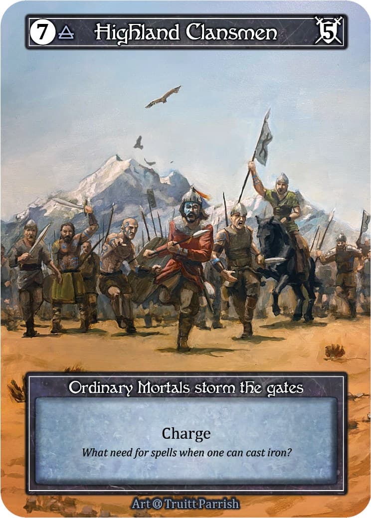 Highland Clansmen (Foil) — Alpha card