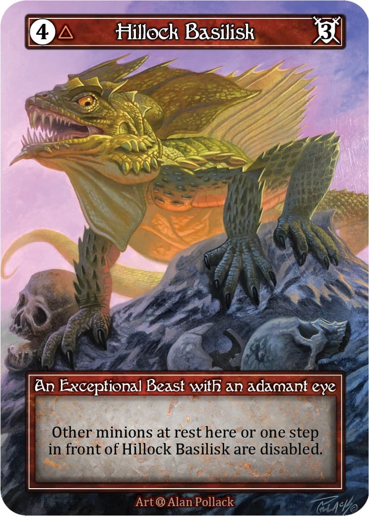 Hillock Basilisk (Foil) — Alpha card