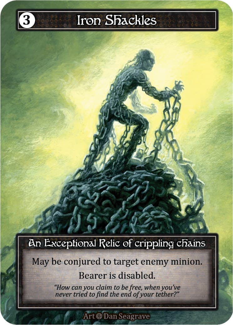 Iron Shackles (Foil) — Alpha card