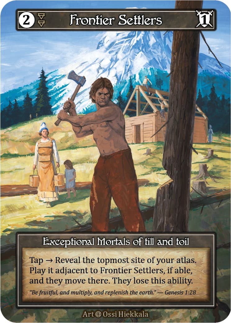 Frontier Settlers (Foil) — Alpha card