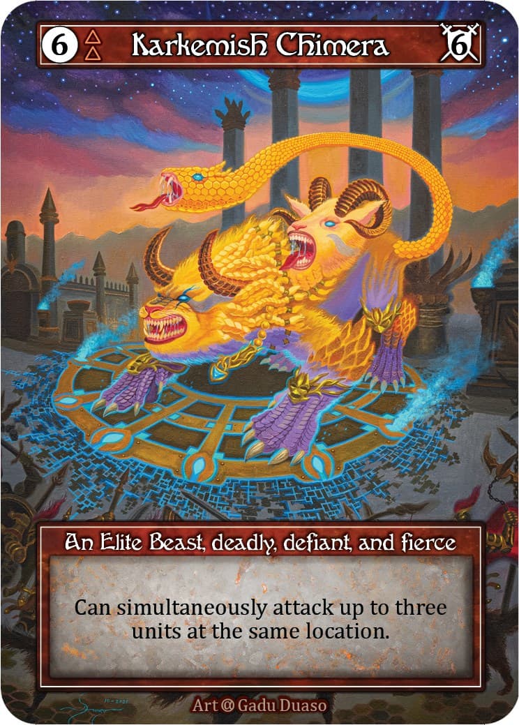 Karkemish Chimera (Foil) — Alpha card