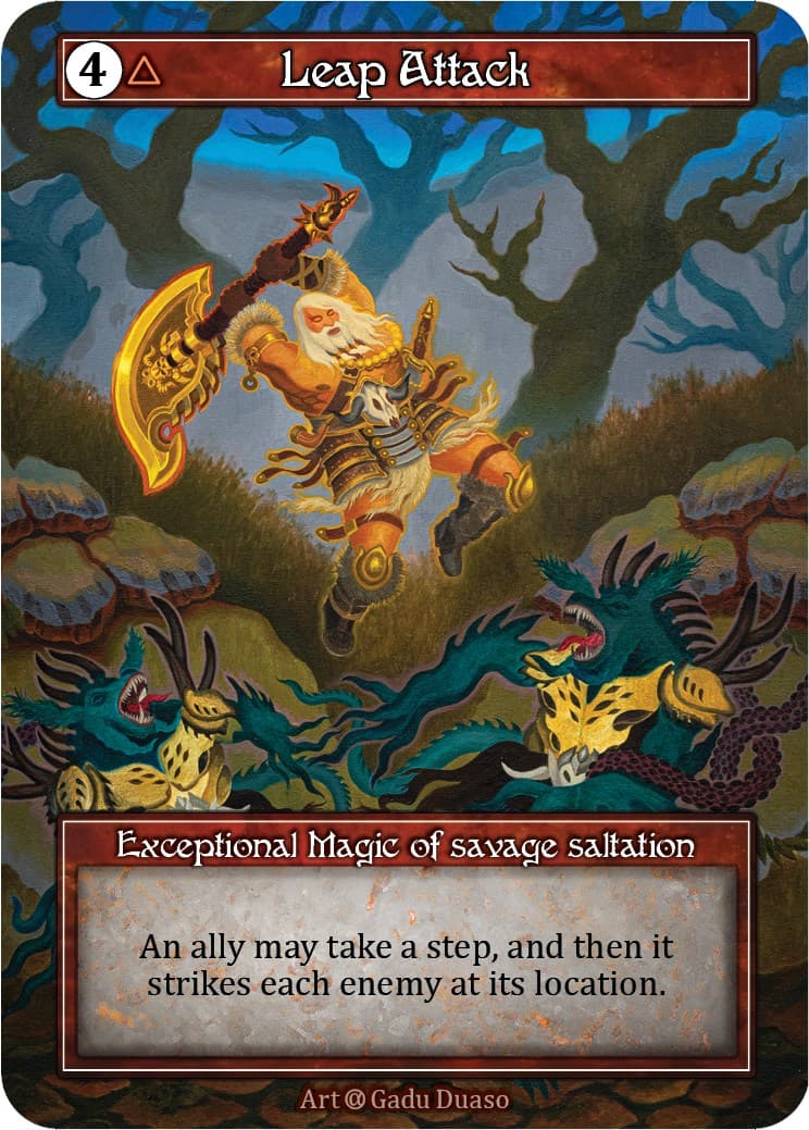Leap Attack (Foil) — Alpha card