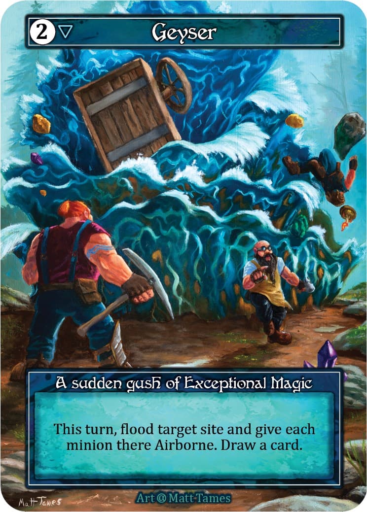 Geyser (Foil) — Alpha card