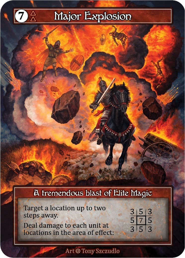 Major Explosion (Foil) — Alpha card