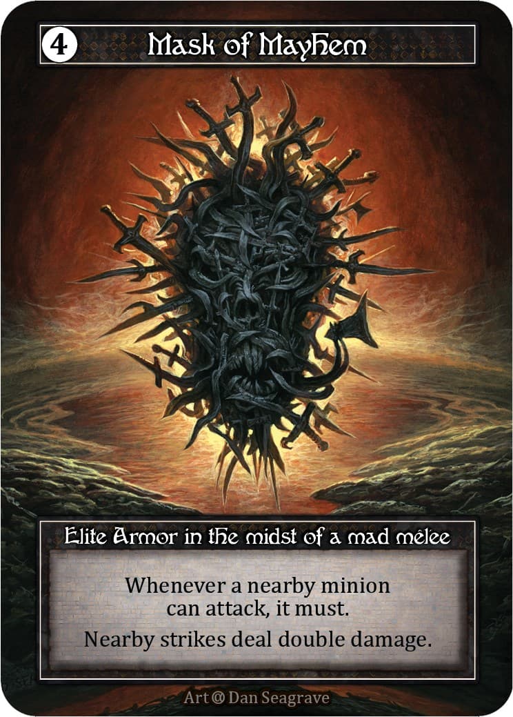 Mask of Mayhem (Foil) — Alpha card