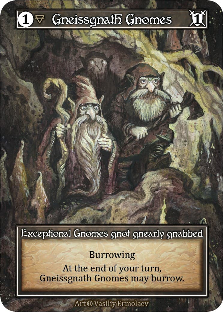 Gneissgnath Gnomes (Foil) — Alpha card