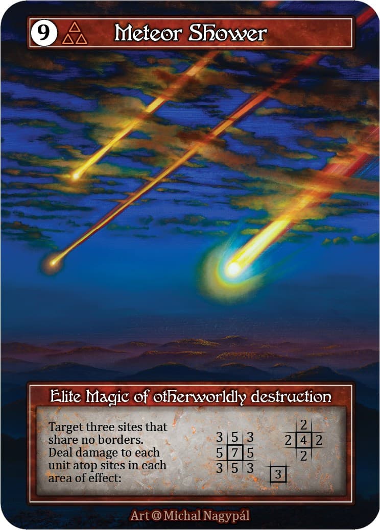 Meteor Shower (Foil) — Alpha card