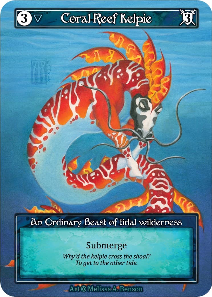 Coral-Reef Kelpie (Foil) — Alpha card