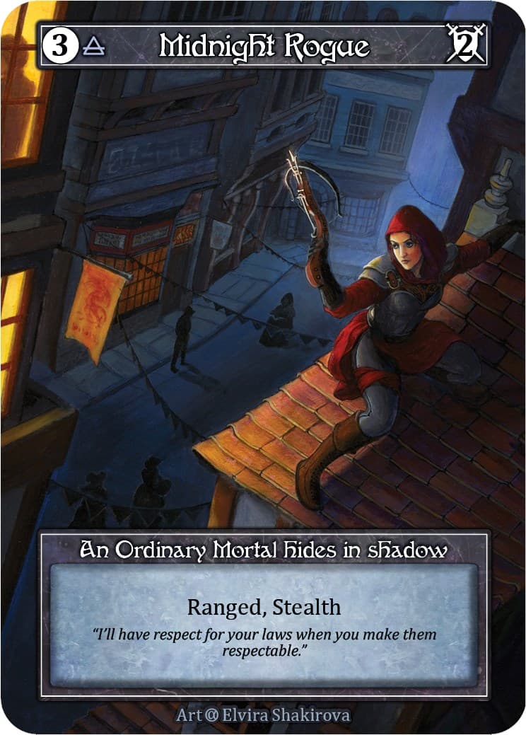 Midnight Rogue (Foil) — Alpha card