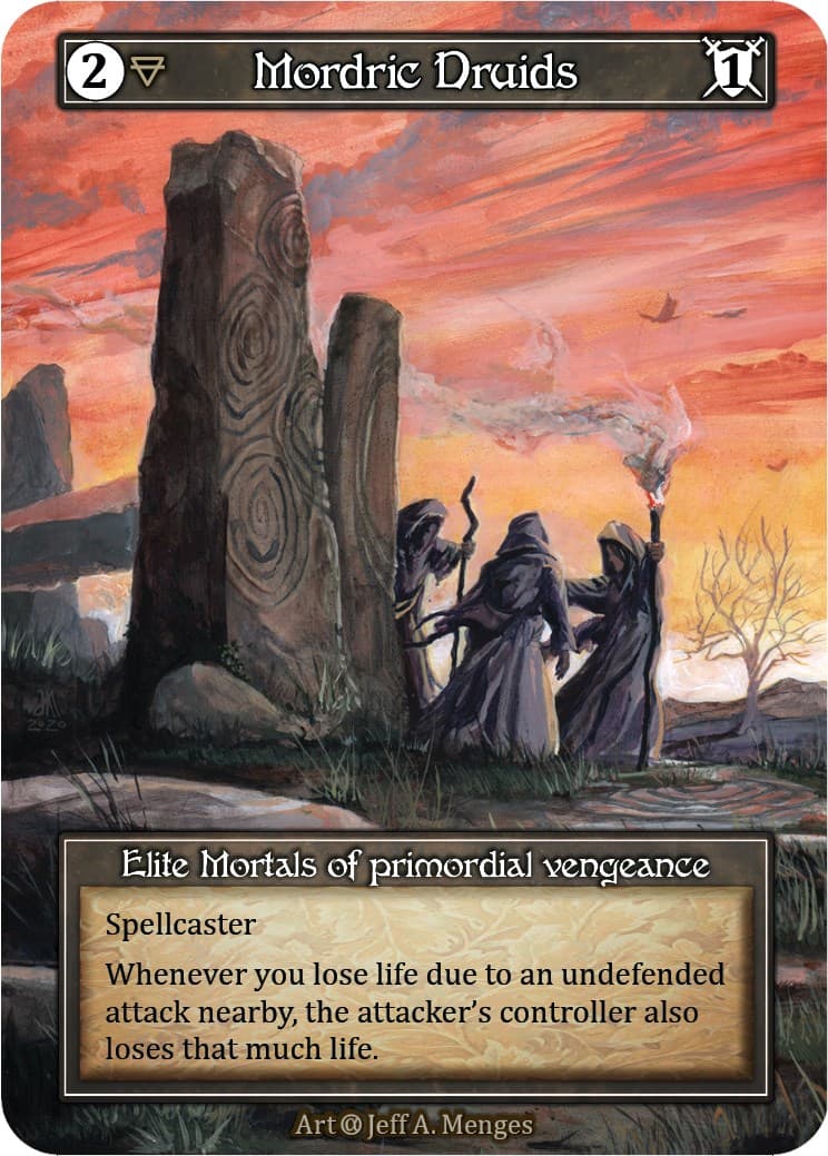 Mordric Druids (Foil) — Alpha card