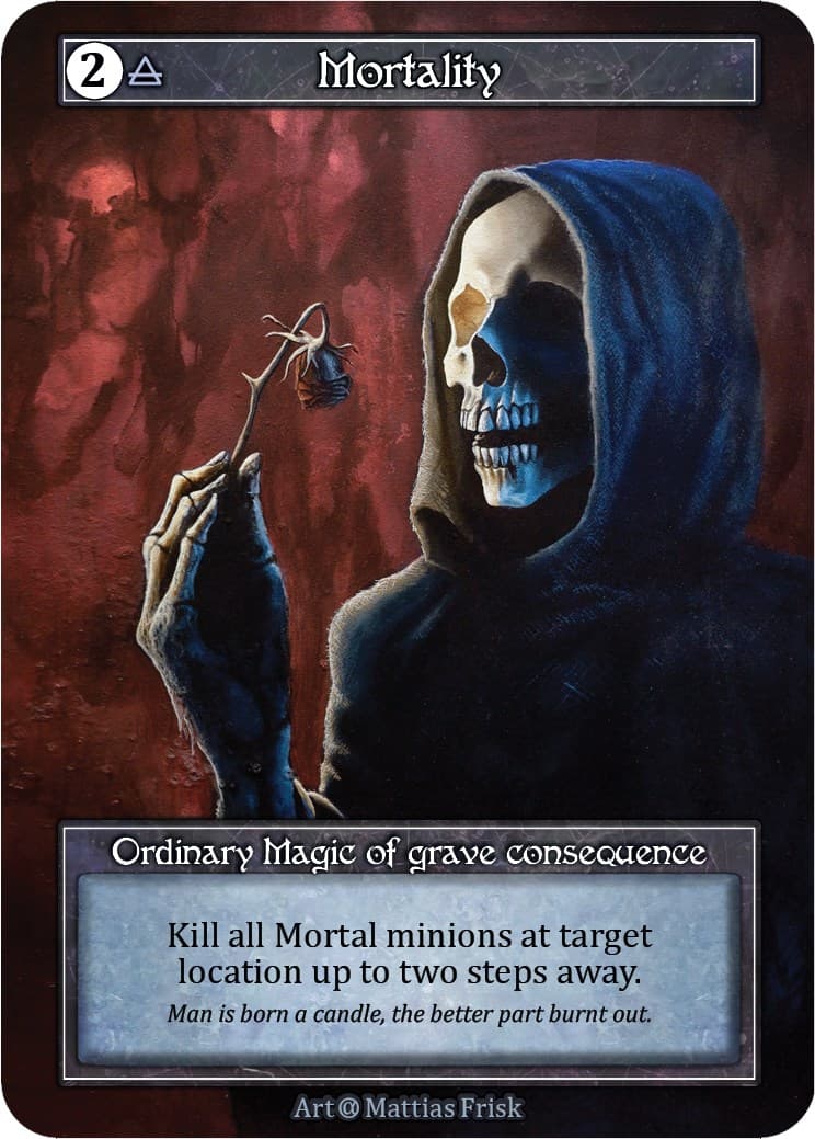 Mortality (Foil) — Alpha card