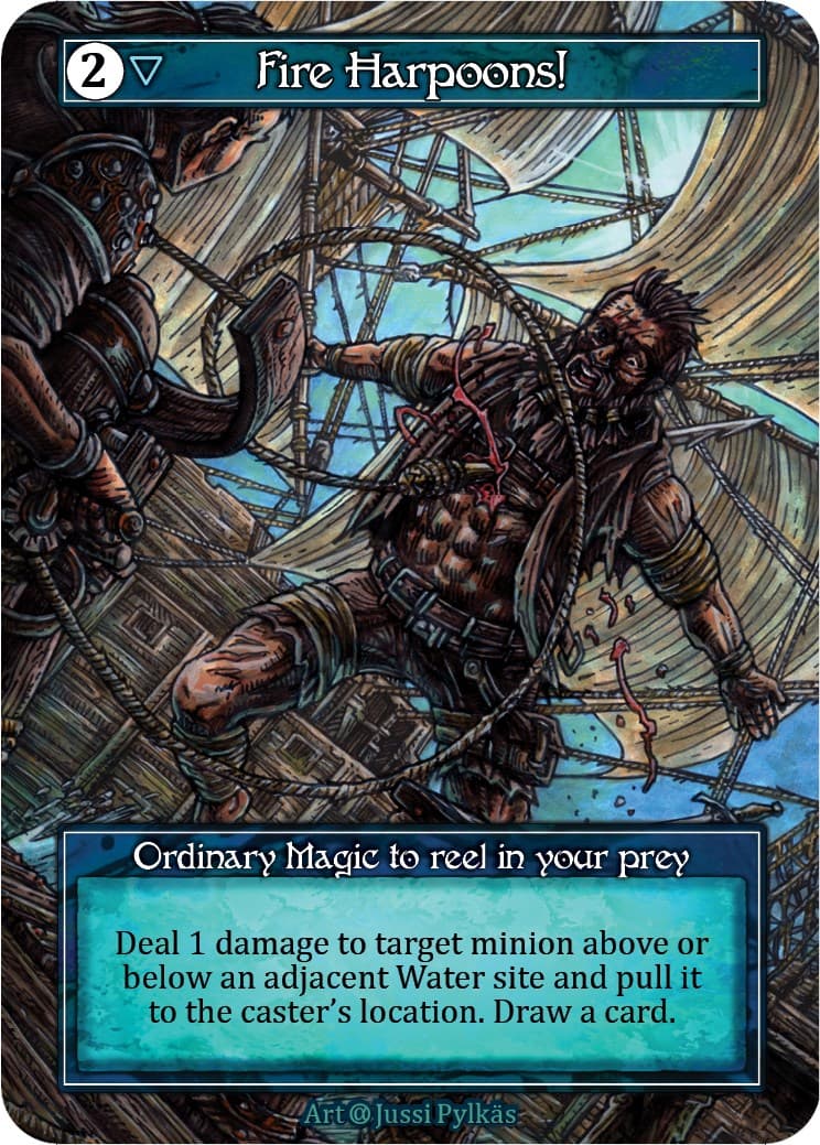 Fire Harpoons! (Foil) — Alpha card