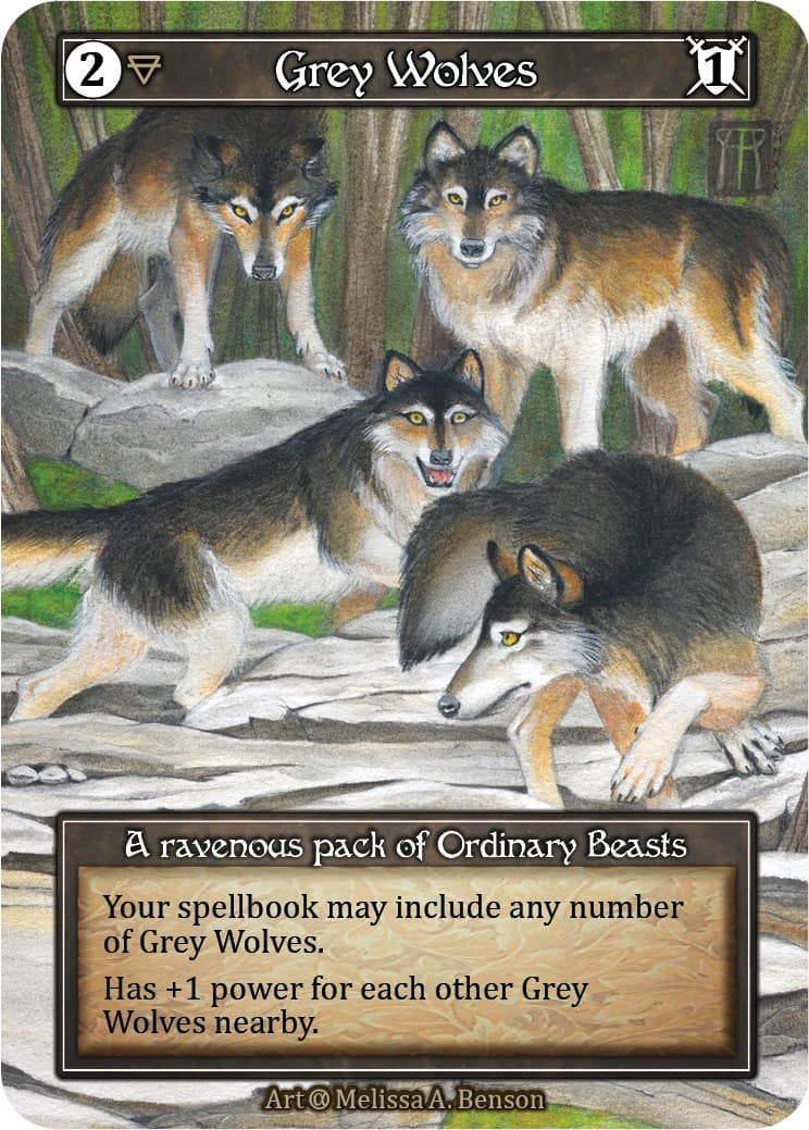Grey Wolves (Foil) — Alpha card