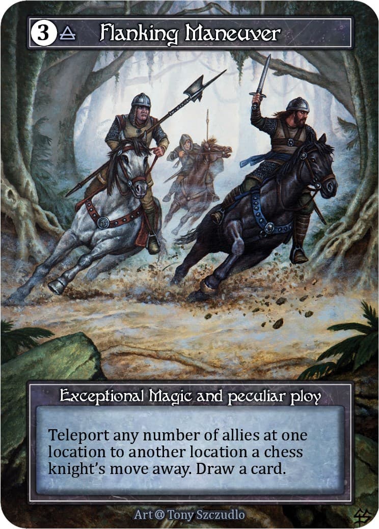 Flanking Maneuver (Foil) — Alpha card