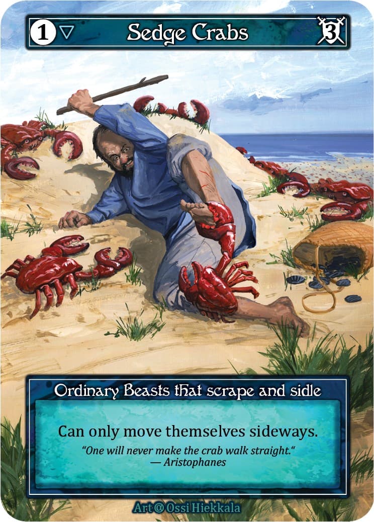 Sedge Crabs (Foil) — Alpha card