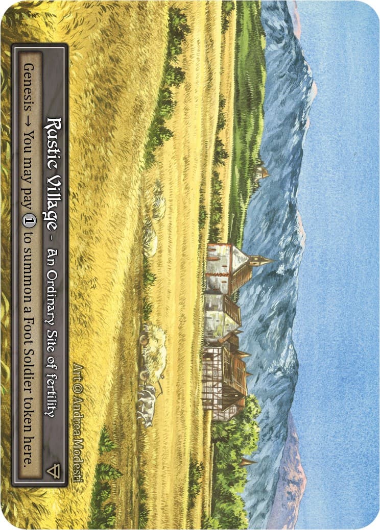 Rustic Village (Foil) — Alpha card