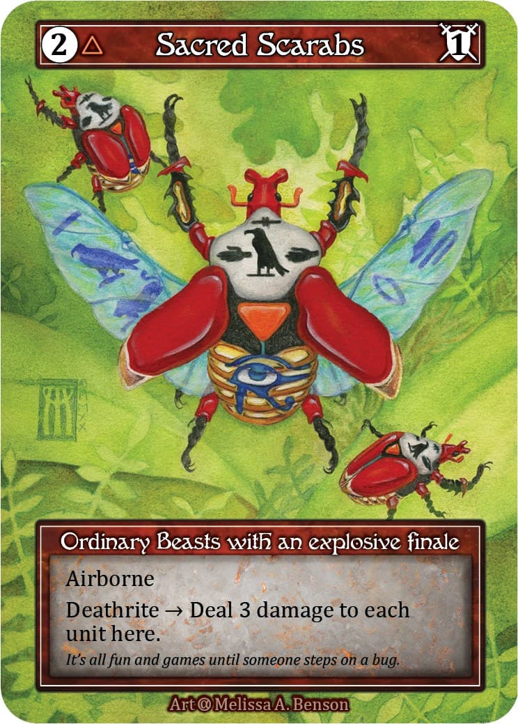 Sacred Scarabs (Foil) — Alpha card