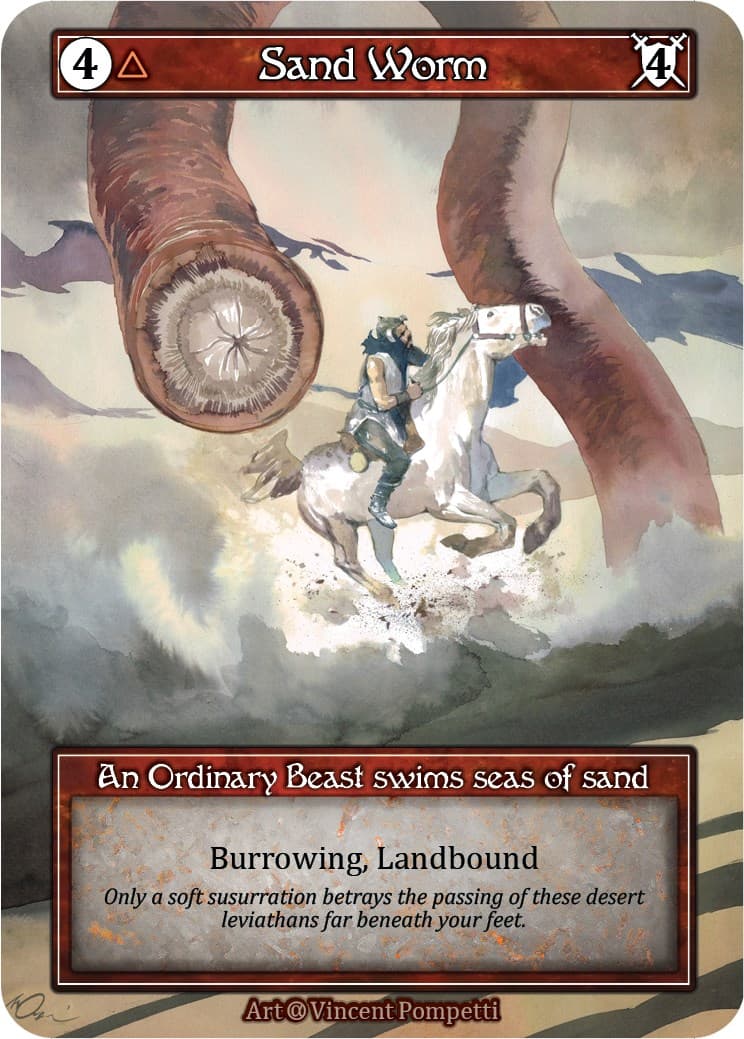 Sand Worm (Foil) — Alpha card