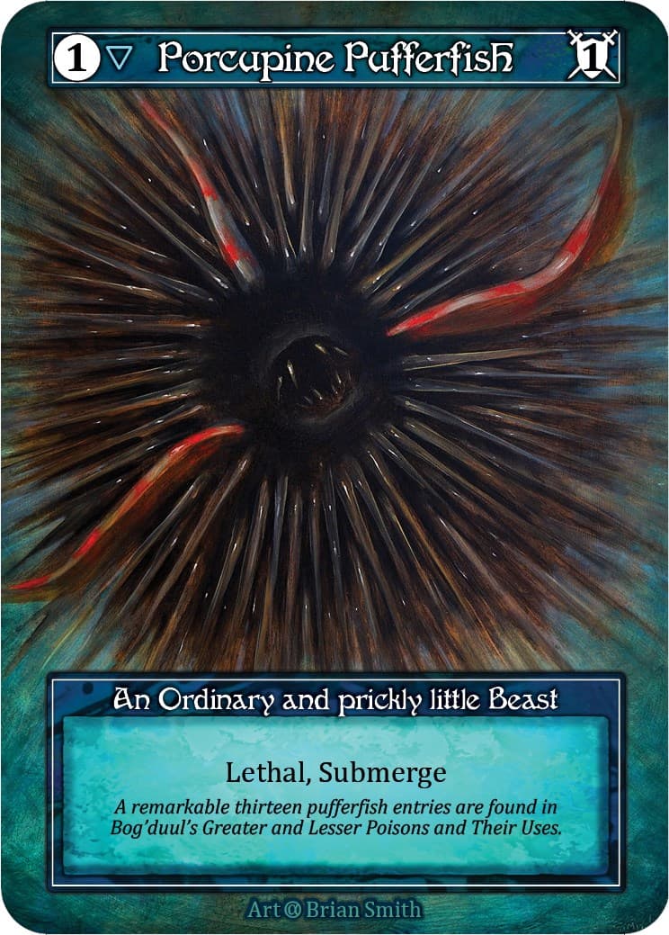 Porcupine Pufferfish (Foil) — Alpha card