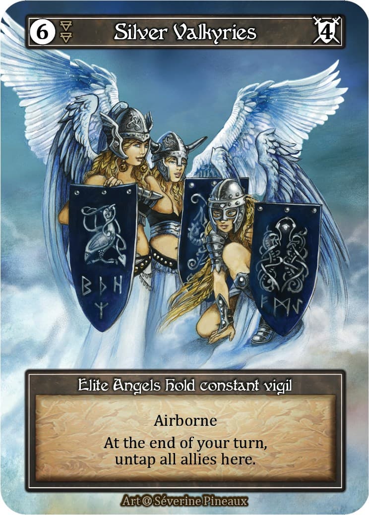 Silver Valkyries (Foil) — Alpha card