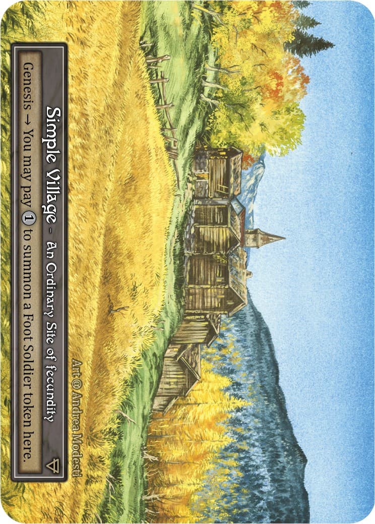 Simple Village (Foil) — Alpha card