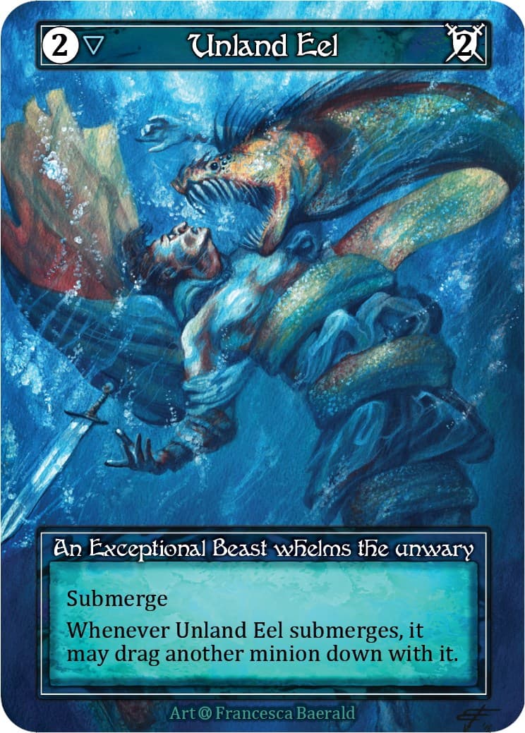 Unland Eel (Foil) — Alpha card