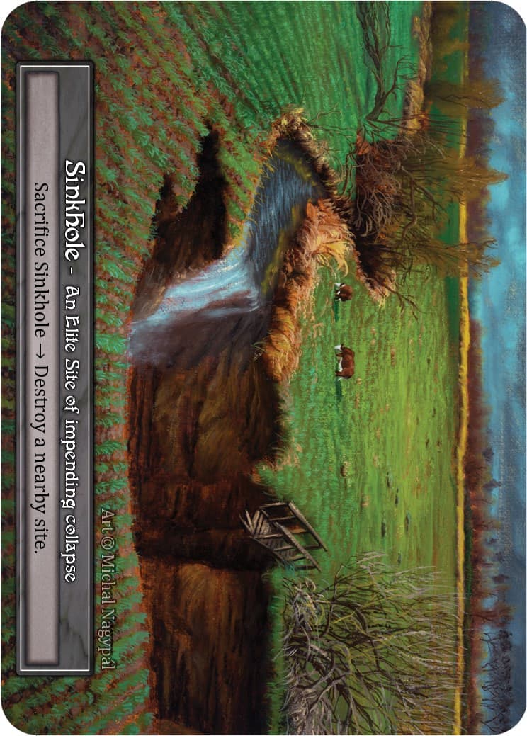 Sinkhole (Foil) — Alpha card